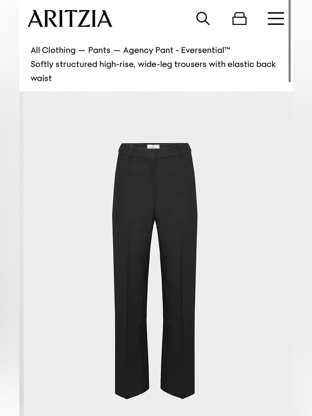 NWT Aritzia (Babaton) Agency Pants